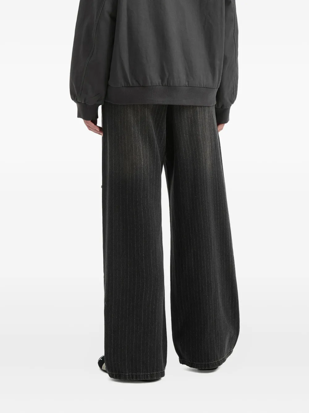 tout a coup Gerafeld denim met krijtstreep Zwart