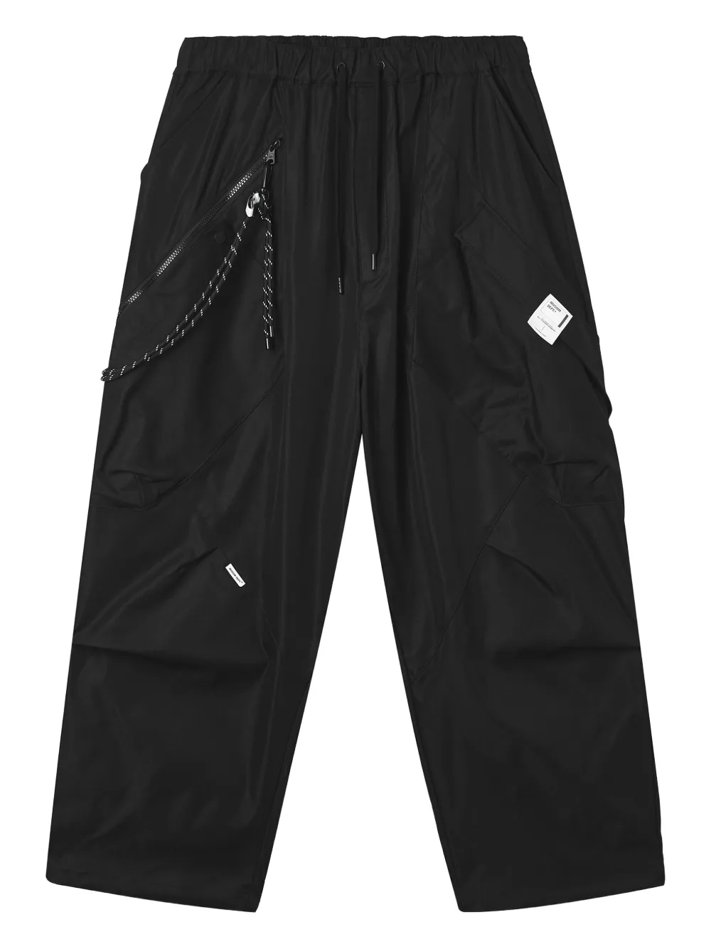 Musium Div. zip detail trousers | Black | Image 1
