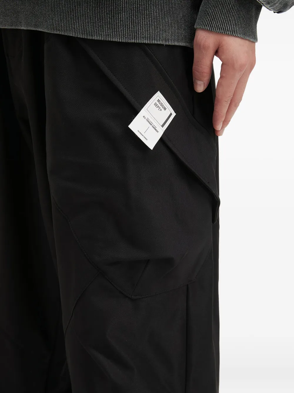 Musium Div. Zip Detail Trousers In Black