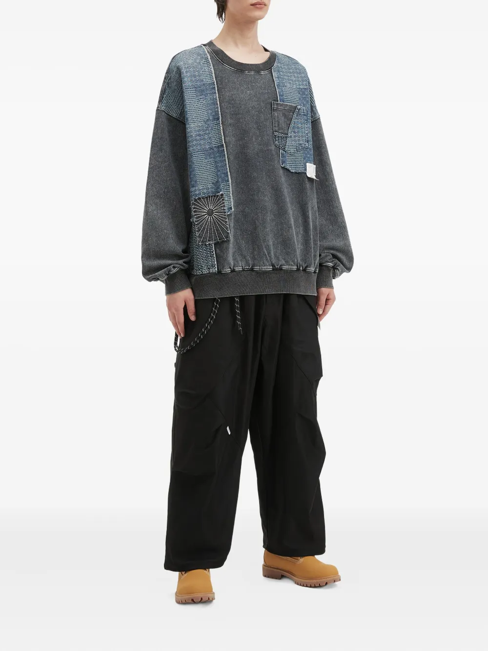 Musium Div. zip detail trousers | Wide-Leg Trousers | Image 2