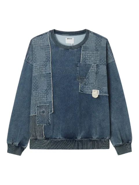 Musium Div. patchwork pocket sweatshirt