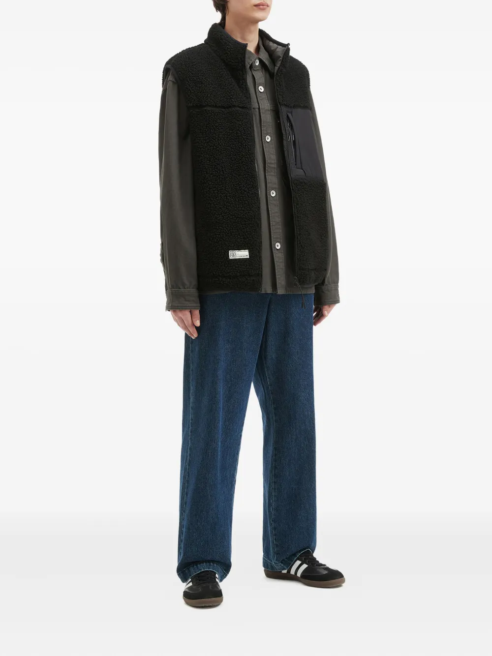 FINGERCROXX zip-up panelled gilet | Waistcoats & Gilets | Image 2