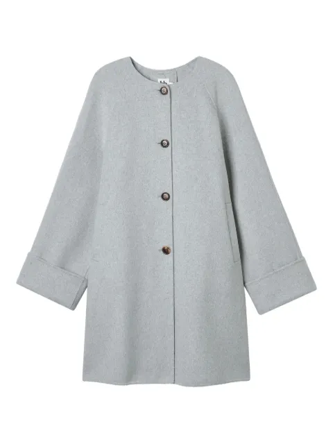 b+ab tie-neck button coat