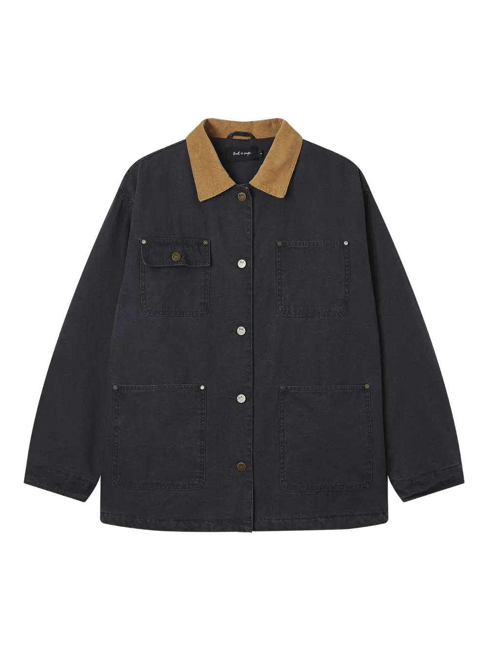tout a coup chamarra con bolsillos | negro | Image 1