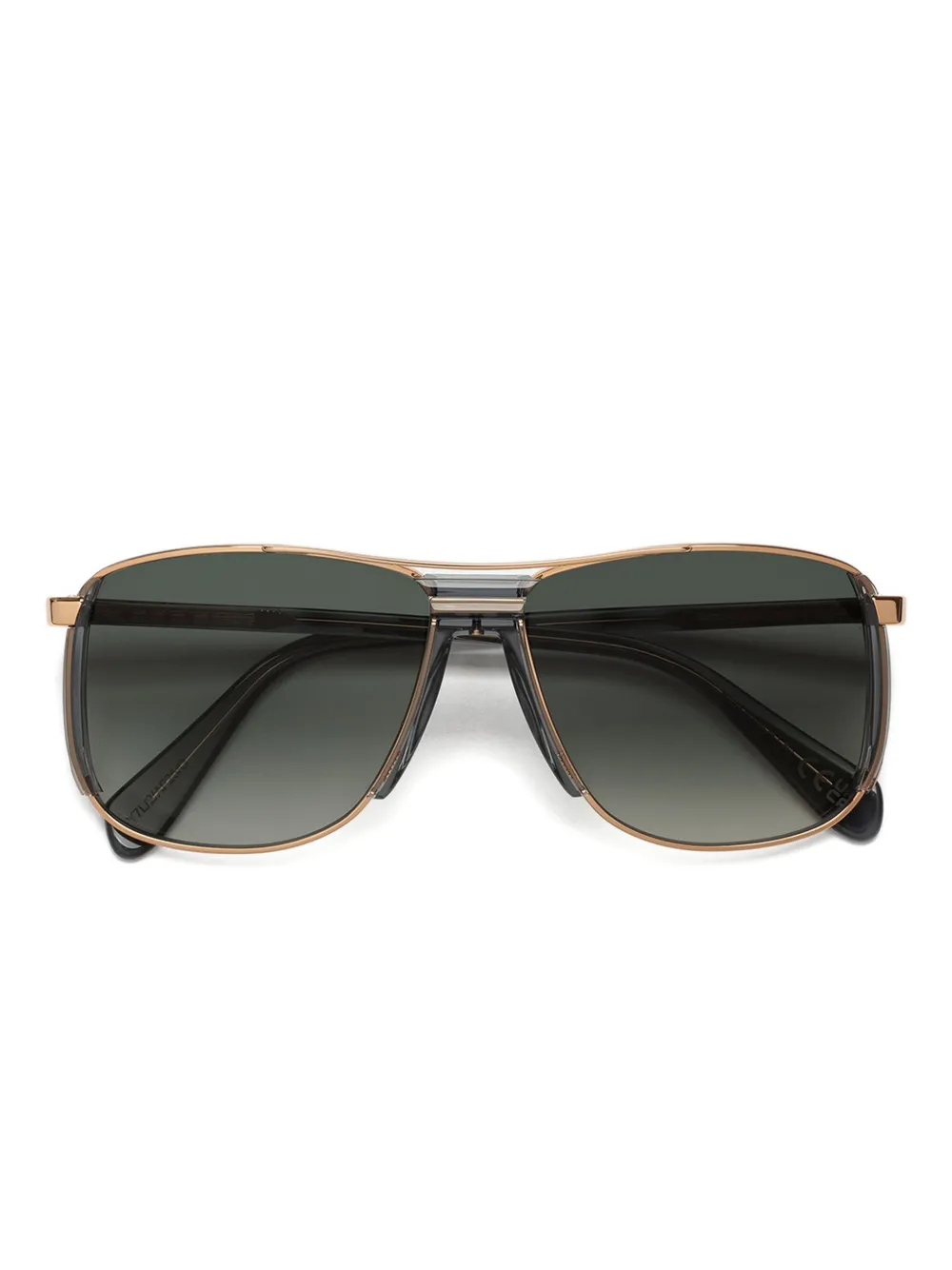 Marni Eyewear Vorluna Rectangle-frame Sunglasses In Green