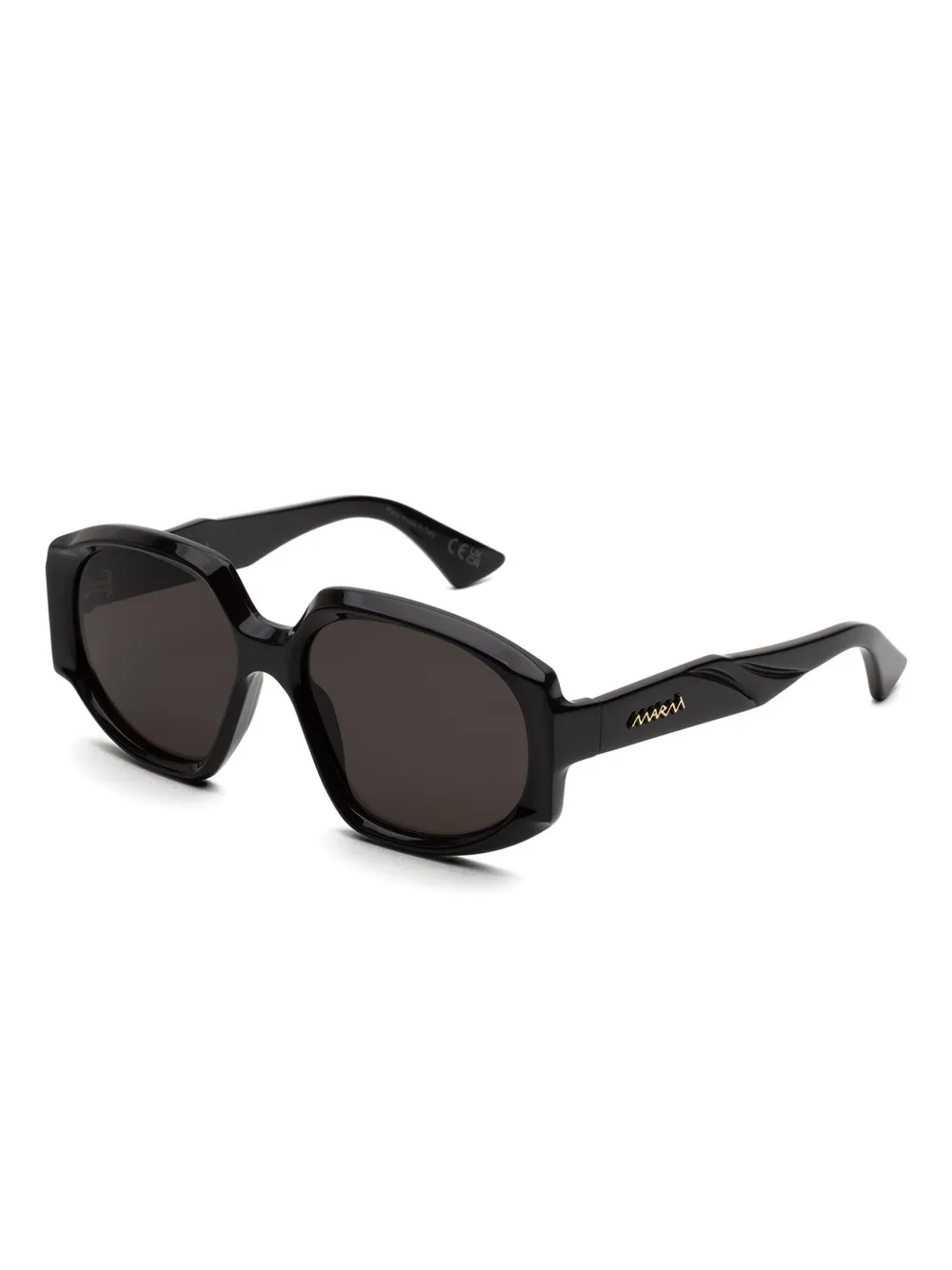 Marni Eyewear Arithiel zonnebril met rond montuur - Zwart
