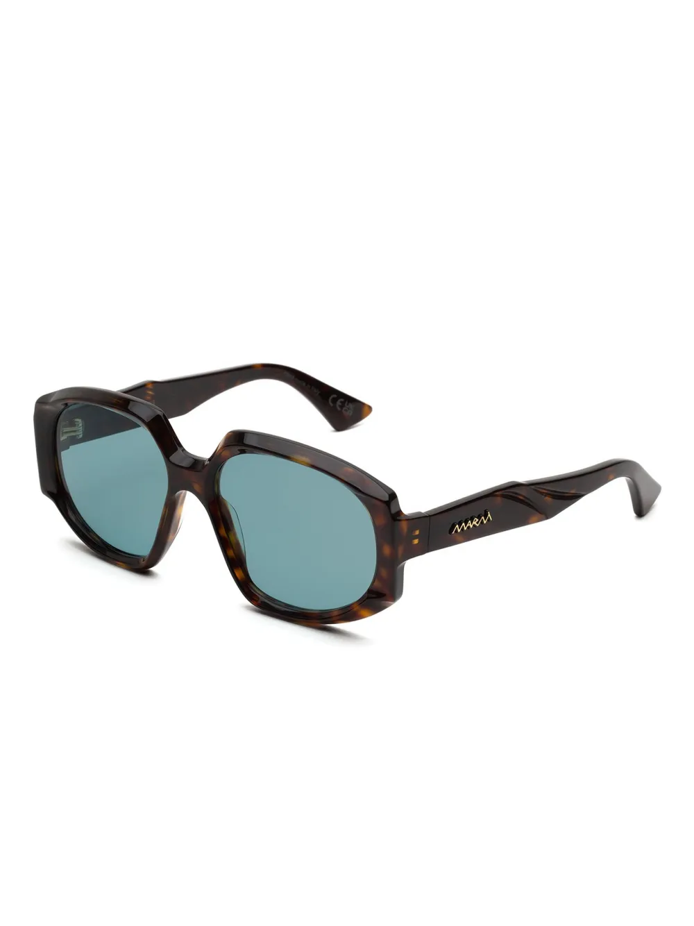 Marni Eyewear Arithiel Round-frame Sunglasses In Blue