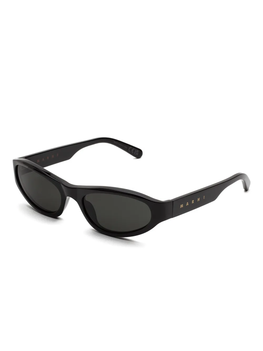 Marni Eyewear Yozamei zonnebril met ovalen montuur - Zwart