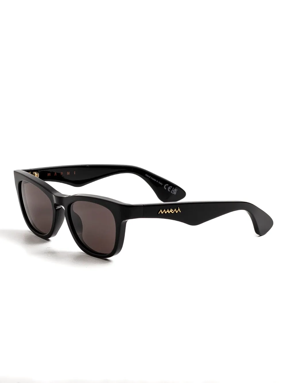 Marni Eyewear geometric frame sunglasses - Zwart
