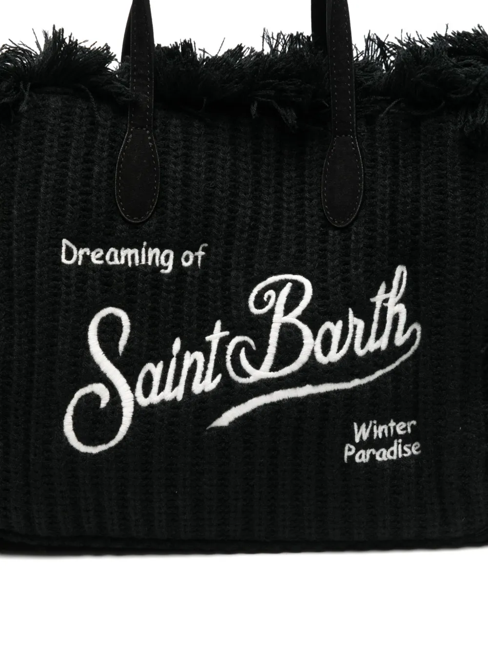 Mc2 Saint Barth Colette Wool Tote Bag In Pink