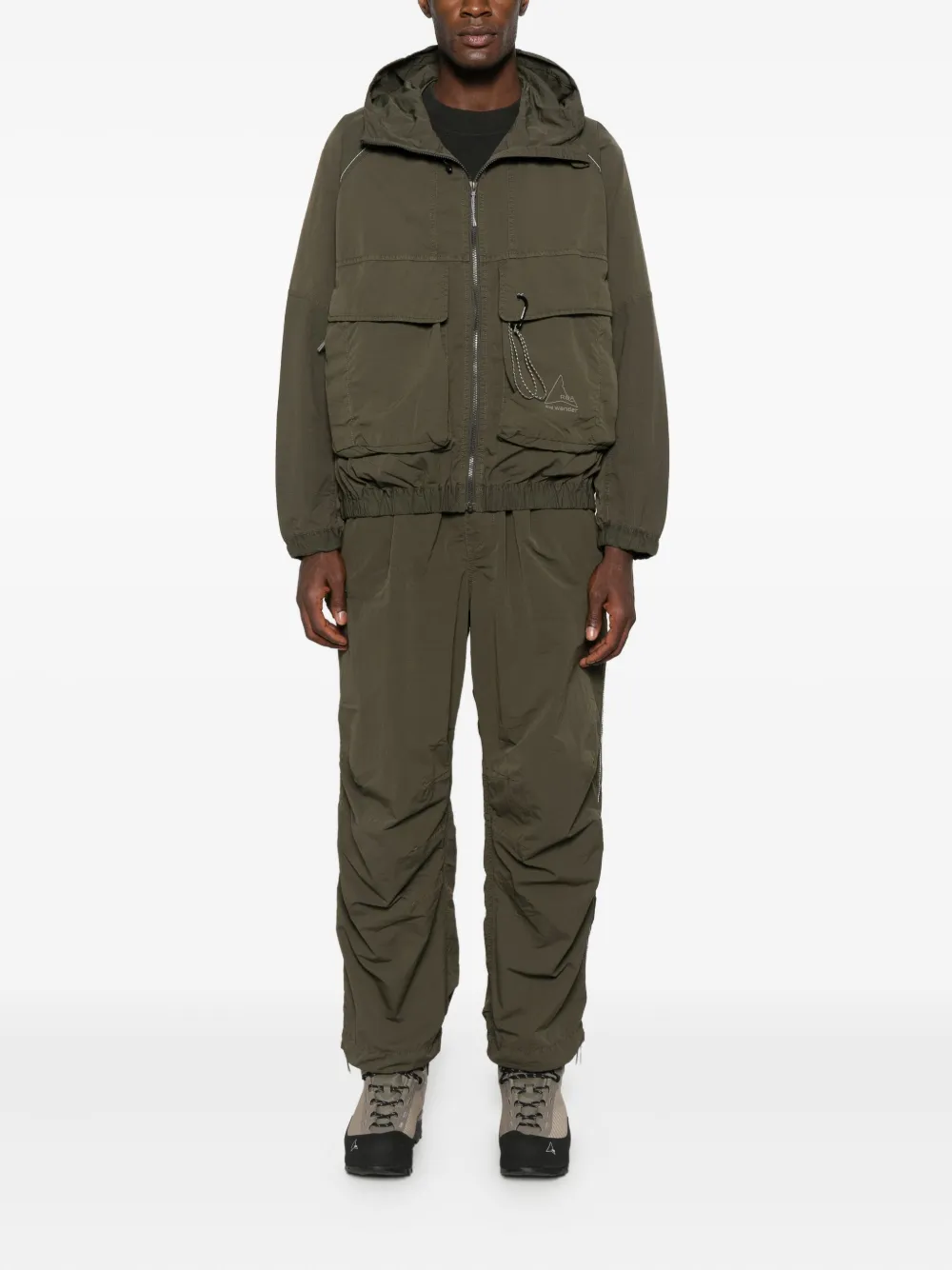 ROA belted cargo trousers - Groen
