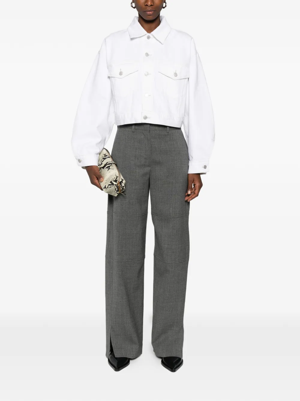 AGOLDE buttoned chest-pockets jacket | Denim Jackets | Image 2