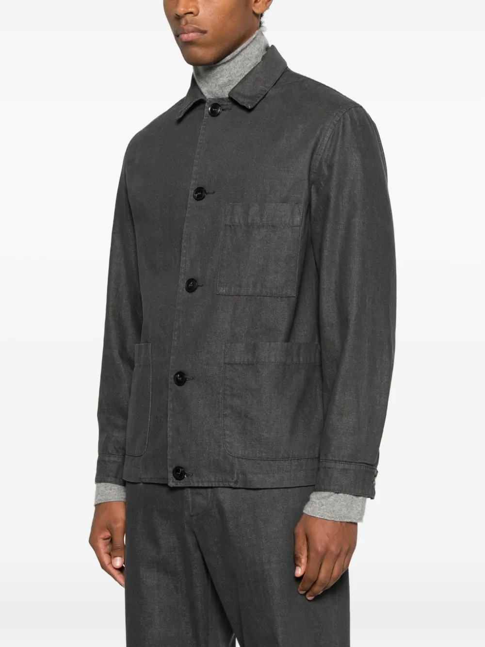 Original Vintage Style buttoned-fastening Jacket | Grey | FARFETCH ZA