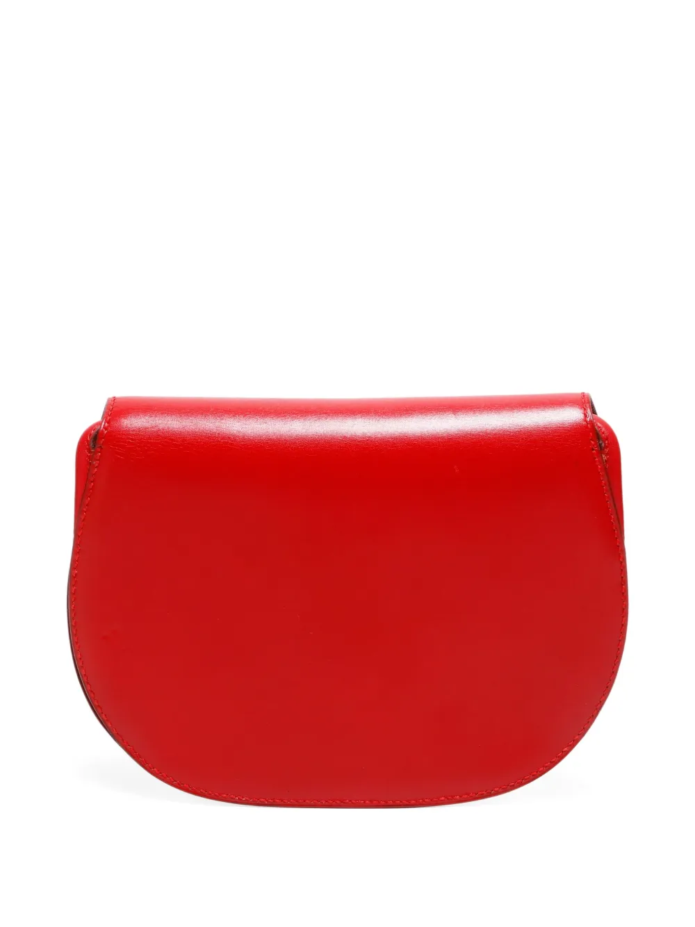 Pre-owned Hermes 1970-1990s Leather Cross Body Bag In Red