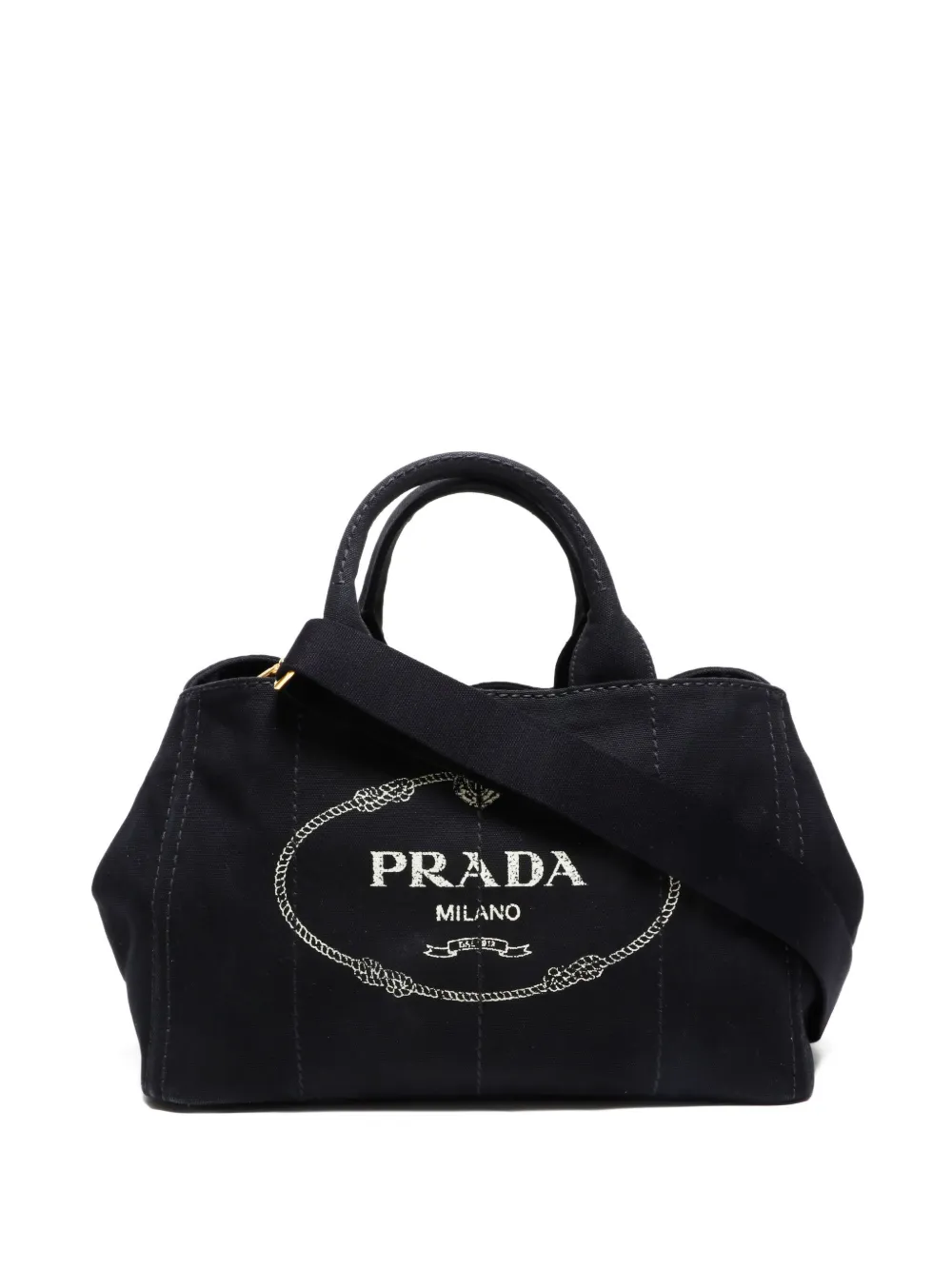 Prada Pre-Owned sac à main en toile Canapa M (2000-2020) | noir | Image 1