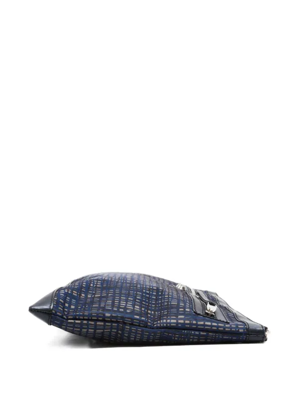 Balenciaga Pre-Owned 2010-2025 チェック クラッチバッグ | ブルー