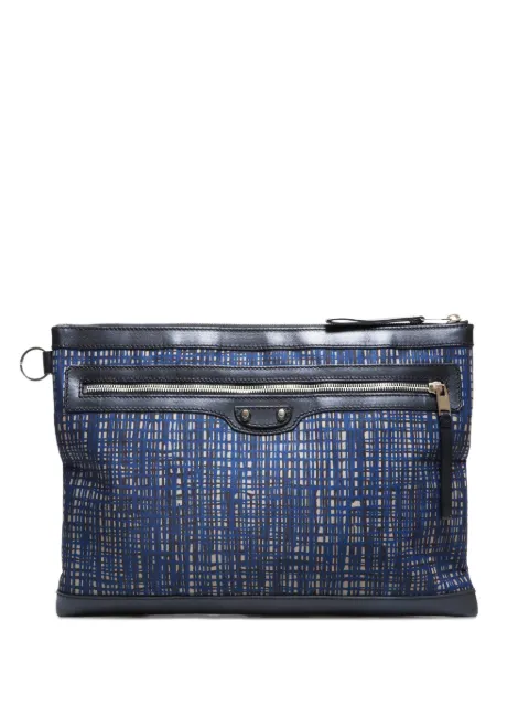 Balenciaga Pre-Owned 2010-2025s checked clutch bag