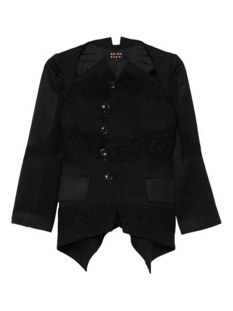 Shiro Sakai textured buttoned jacket
