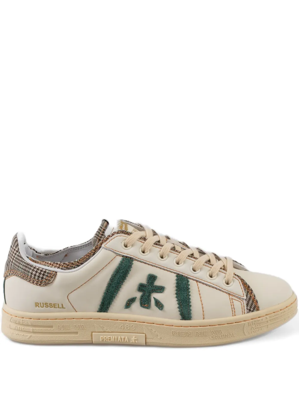 Premiata Russell 7833 sneakers met applicatie Beige
