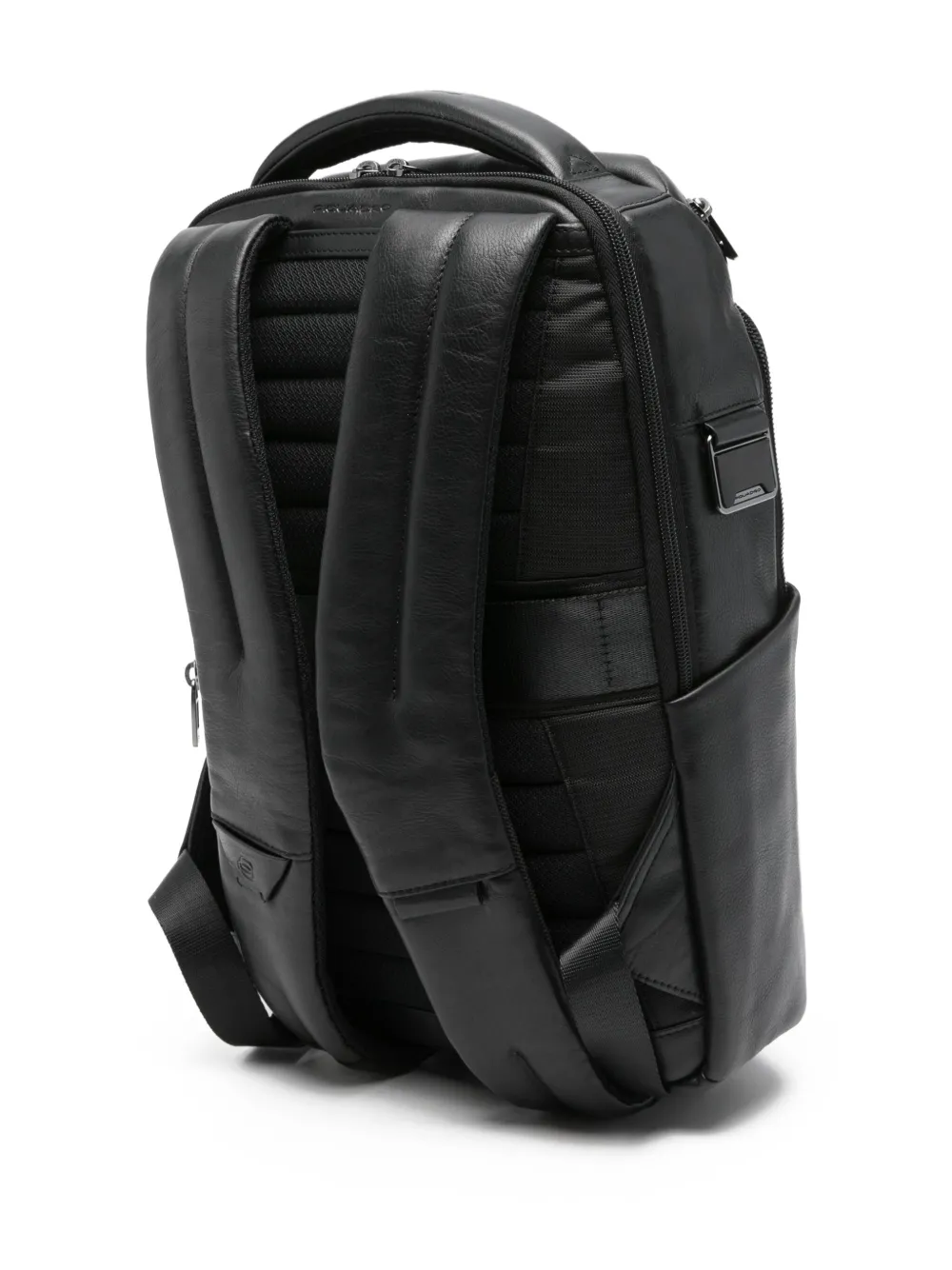 PIQUADRO Leren rugzak Zwart