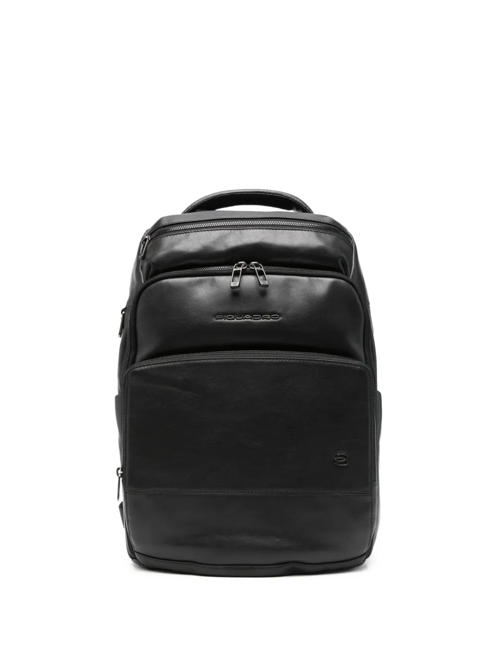 PIQUADRO mochila de piel con cierre | negro | Image 1