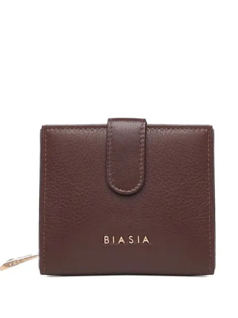 BIASIA logo-lettering wallet