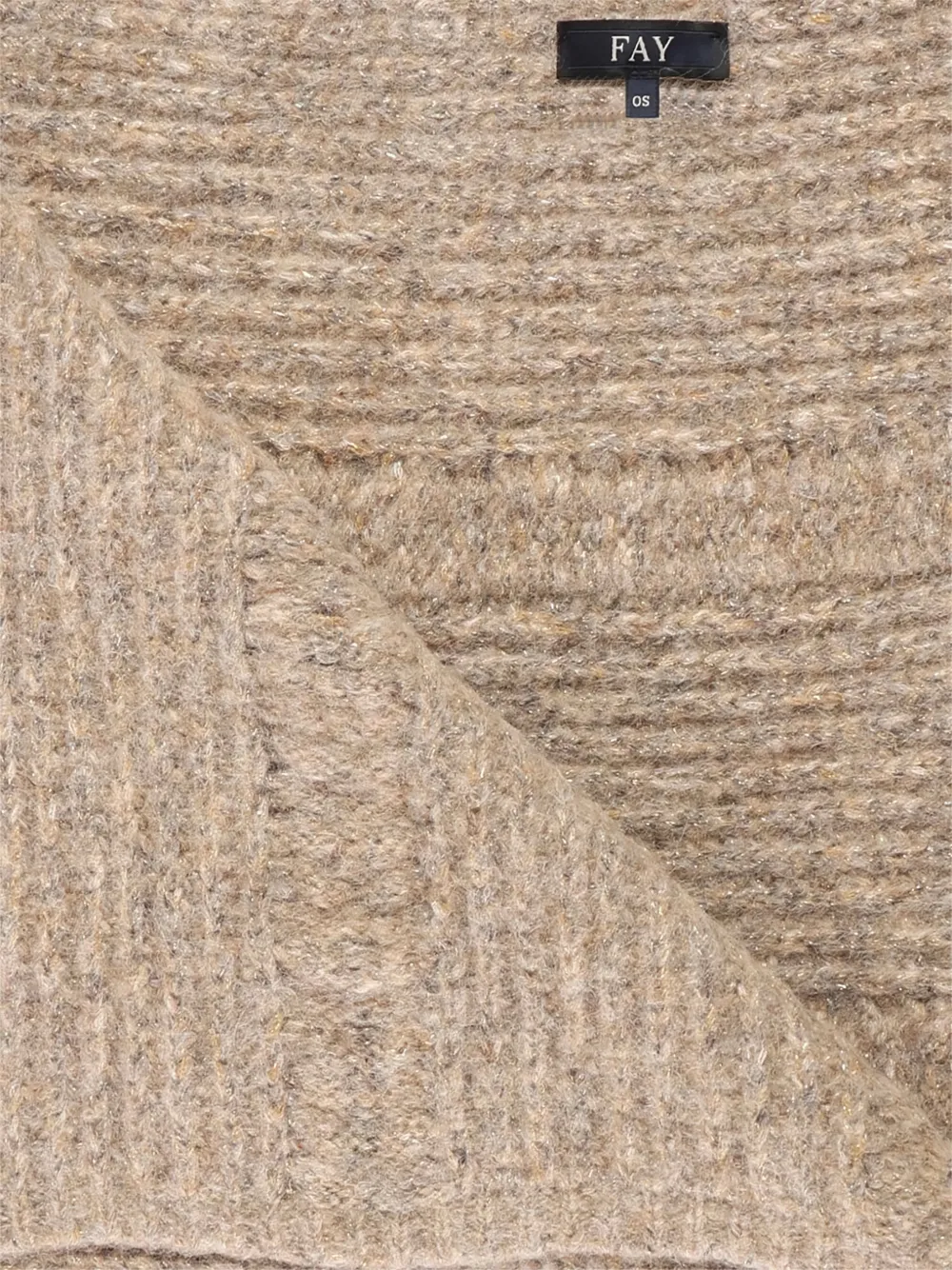  Fay Ribbed Scarf - Neutrals 
