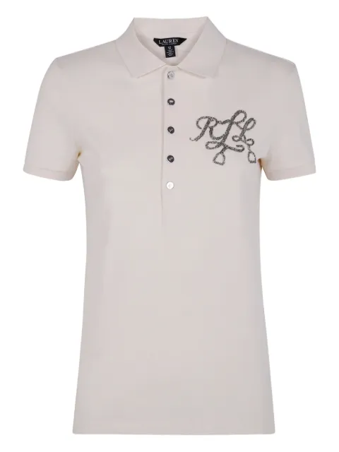 Lauren Ralph Lauren logo-embroidered polo top