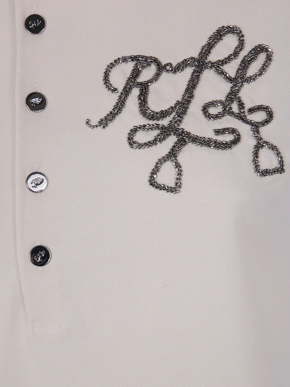 Lauren Ralph Lauren Polotop met geborduurd logo Beige
