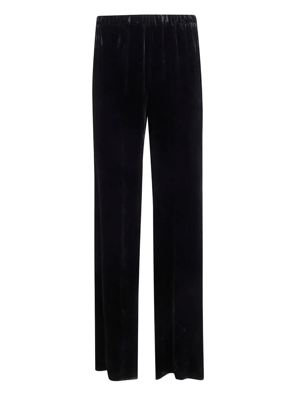 Antonelli Velvet-effect Trousers In Black