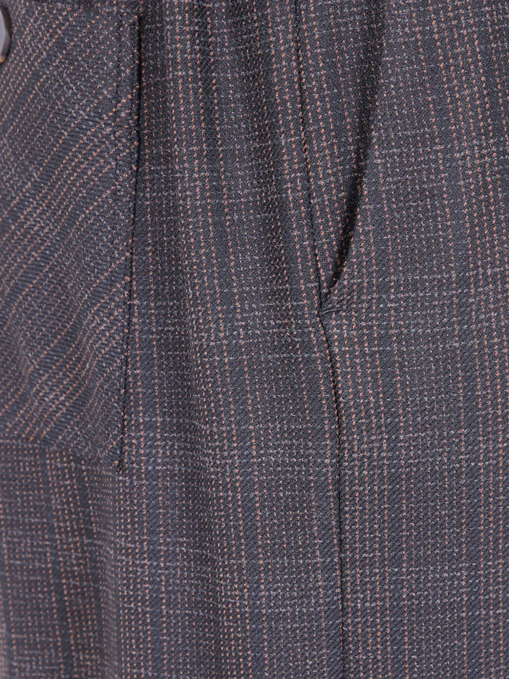Paul Smith Checked Trousers In Gray