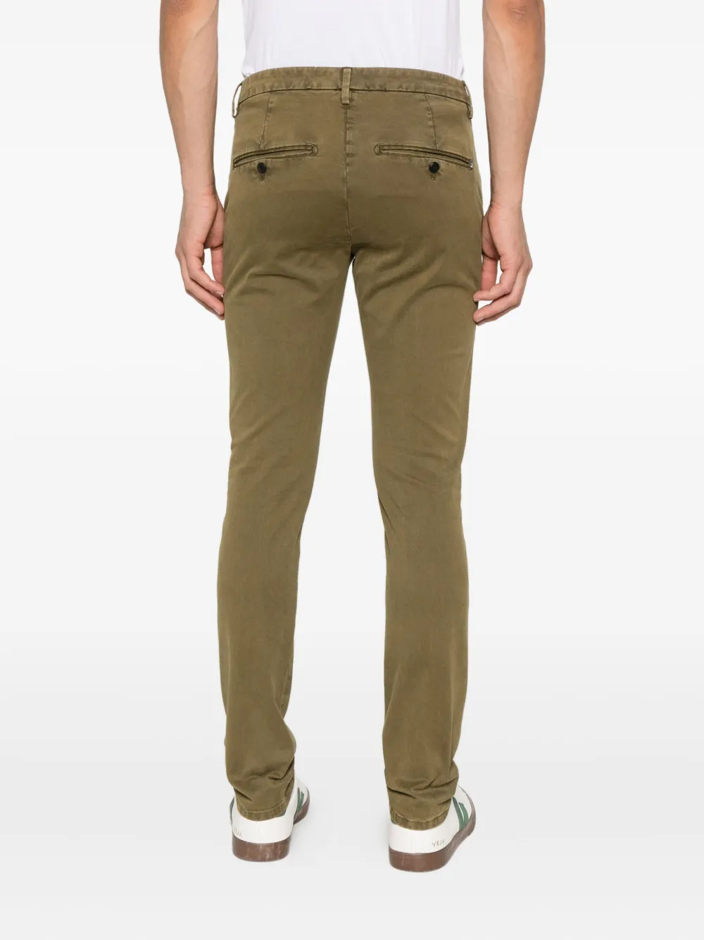 DONDUP Gaubert chino met platte voorkant Groen