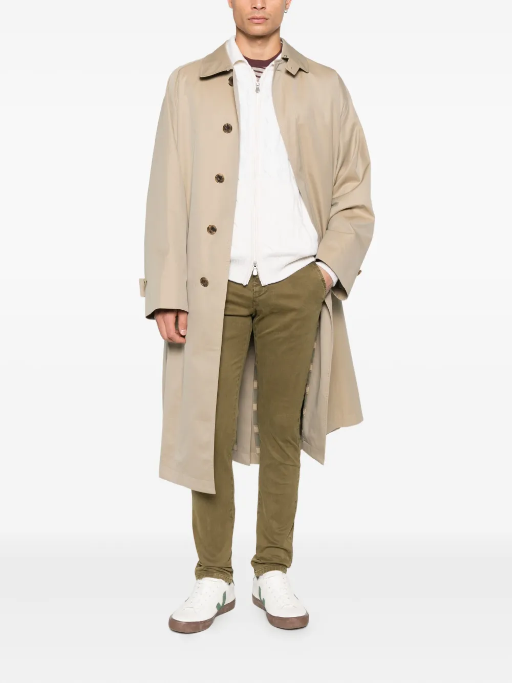 DONDUP Gaubert flat-front chinos - Groen