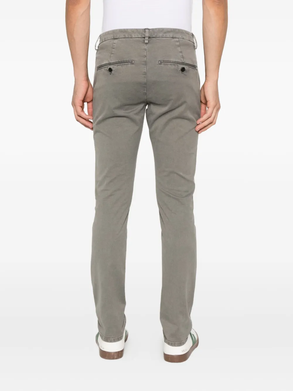 DONDUP Gaubert chino met platte voorkant Grijs