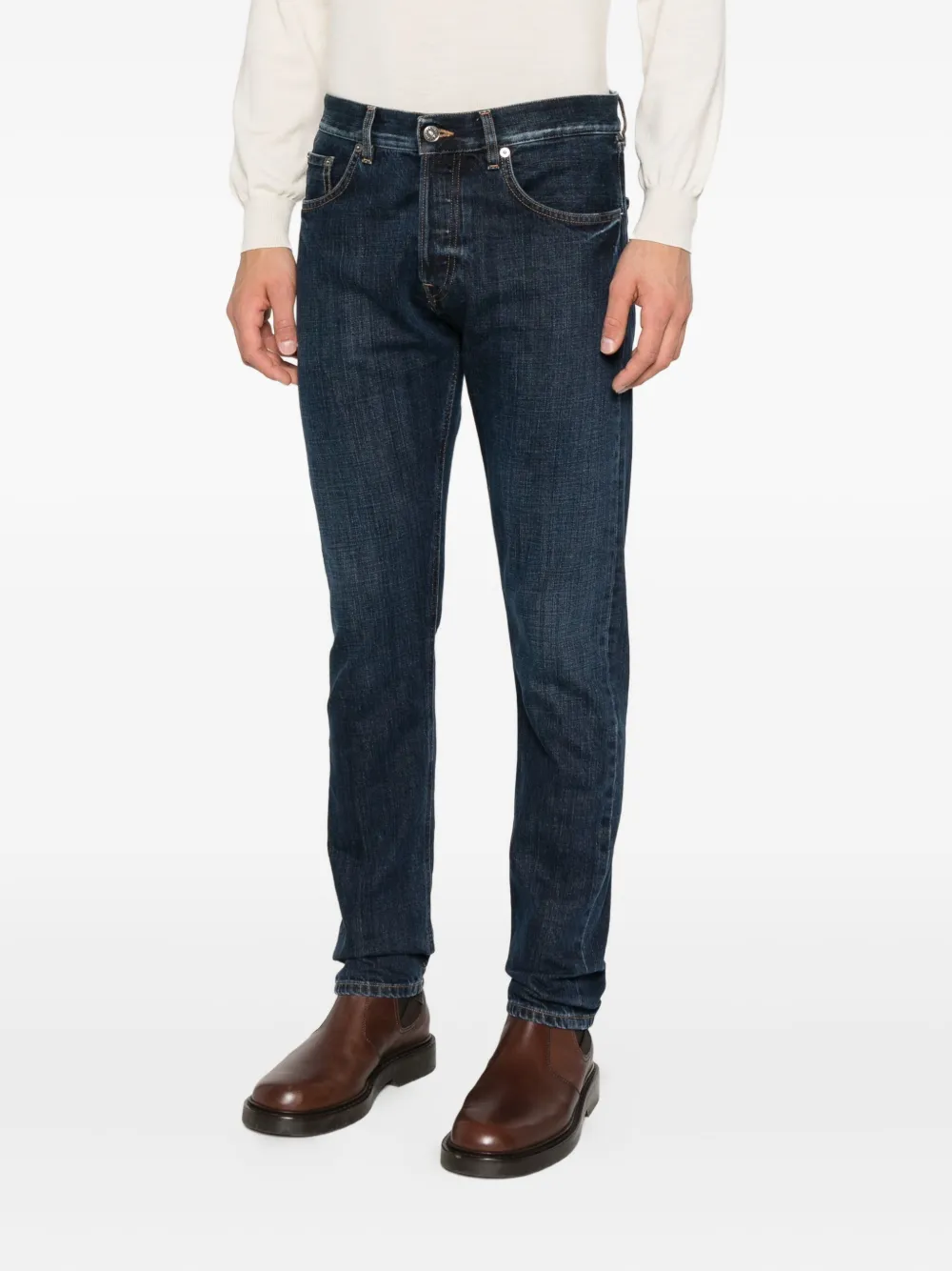 DONDUP Jeans met knopen Blauw
