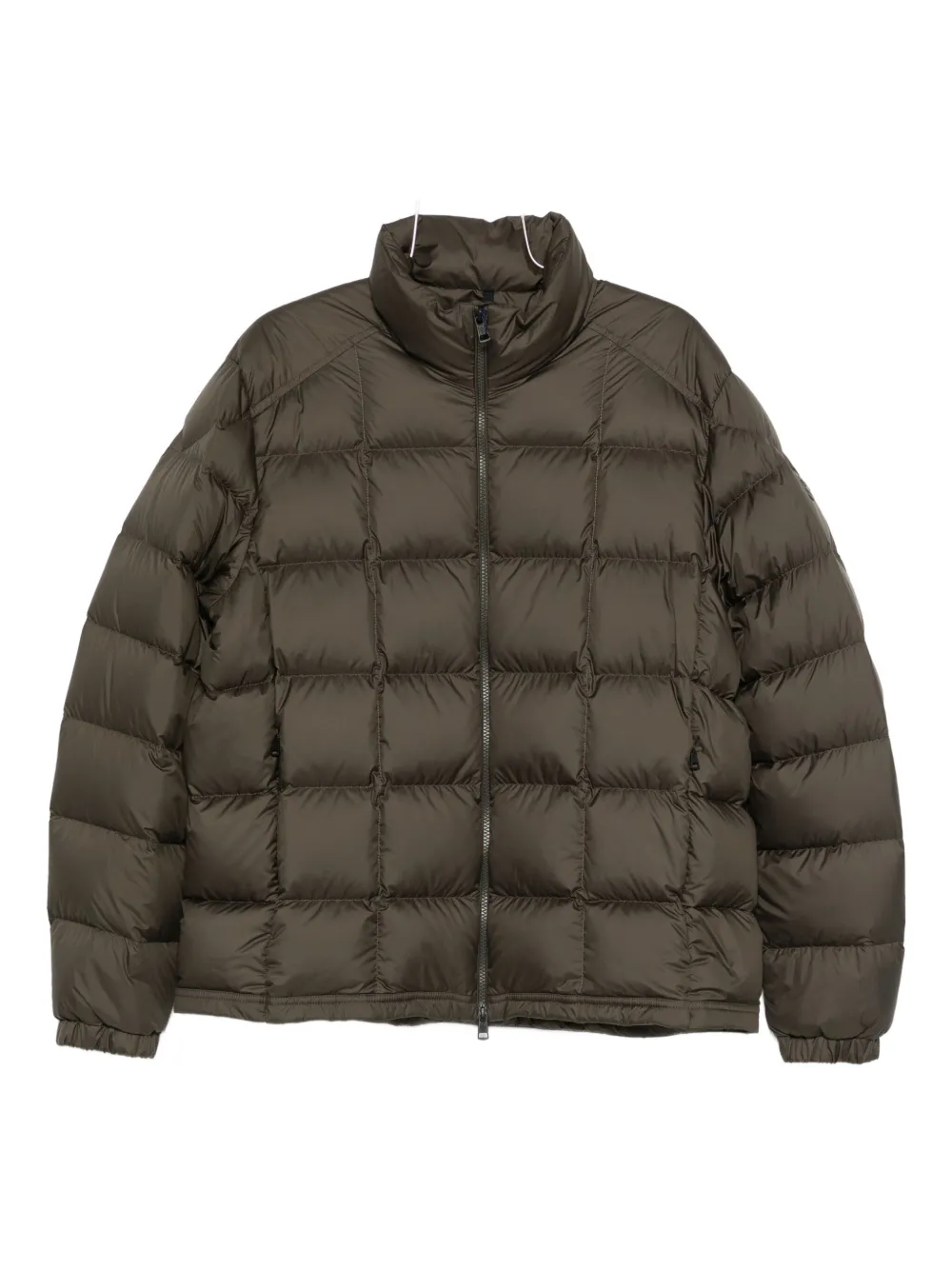 Moncler Eglise square-quilted hooded down jacket - グリーン Moncler Eglise square-quilted hooded down jacket - グリーン