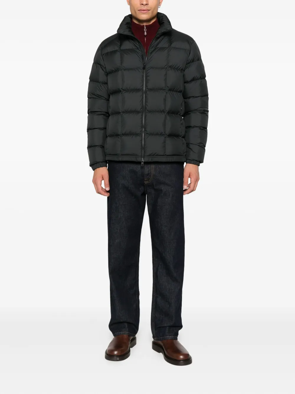 Moncler Eglise square-quilted hooded down jacket | Down Jackets | Image 2