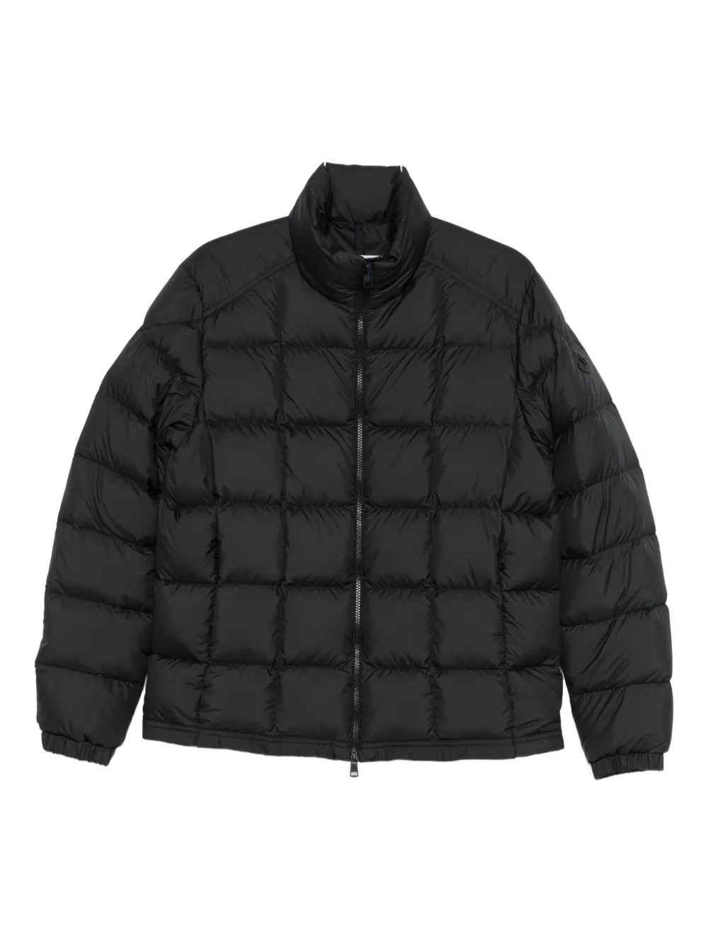 Moncler Eglise square-quilted hooded down jacket | Black | Image 1