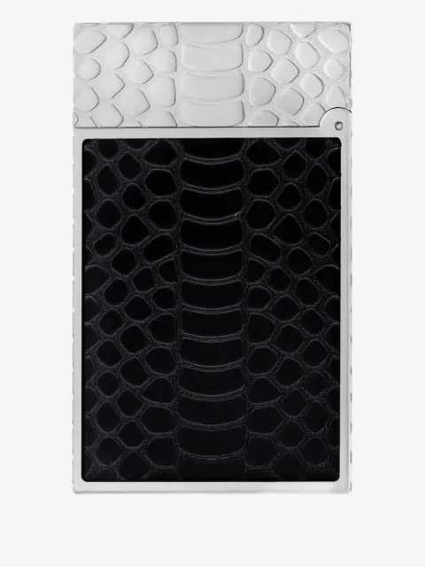 S.T. Dupont Ligne 2 snakeskin-pattern lighter (6.2cm x 3.7cm)