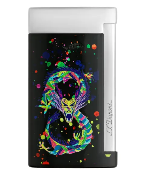 S.T. Dupont Slim 7 dragon-graphic lighter (6.7cm x 3.7cm)