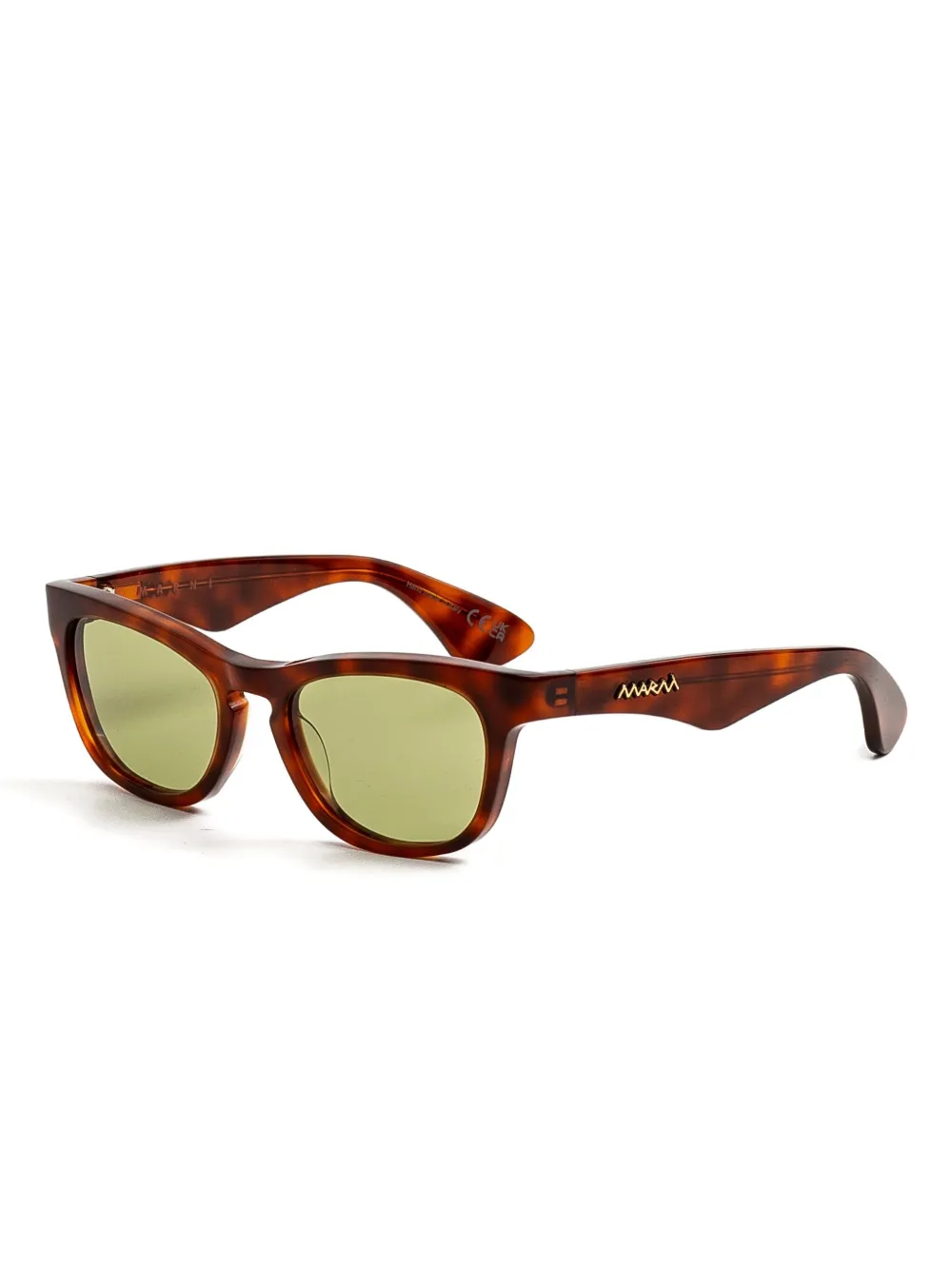 Marni Eyewear geometric frame sunglasses - Bruin