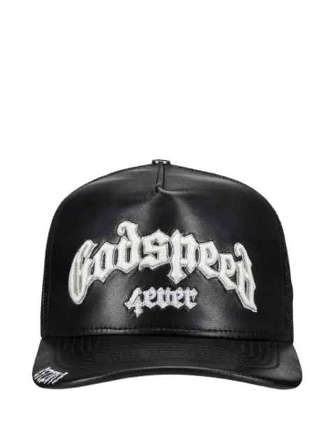 GODSPEED Embroidered Leather Trucker Hat