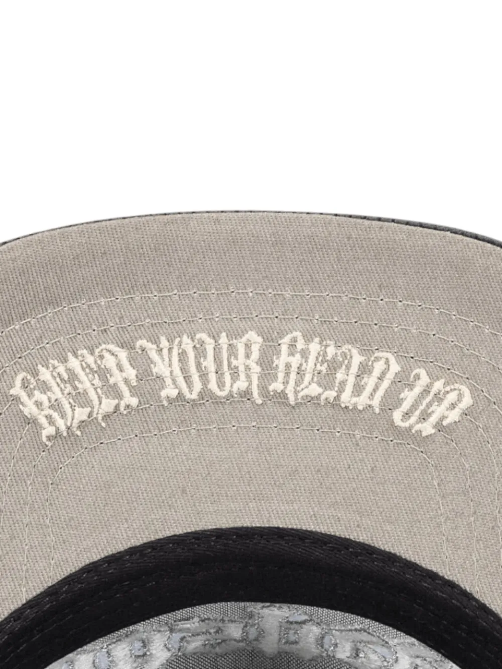 Godspeed Embroidered Leather Trucker Hat In Black