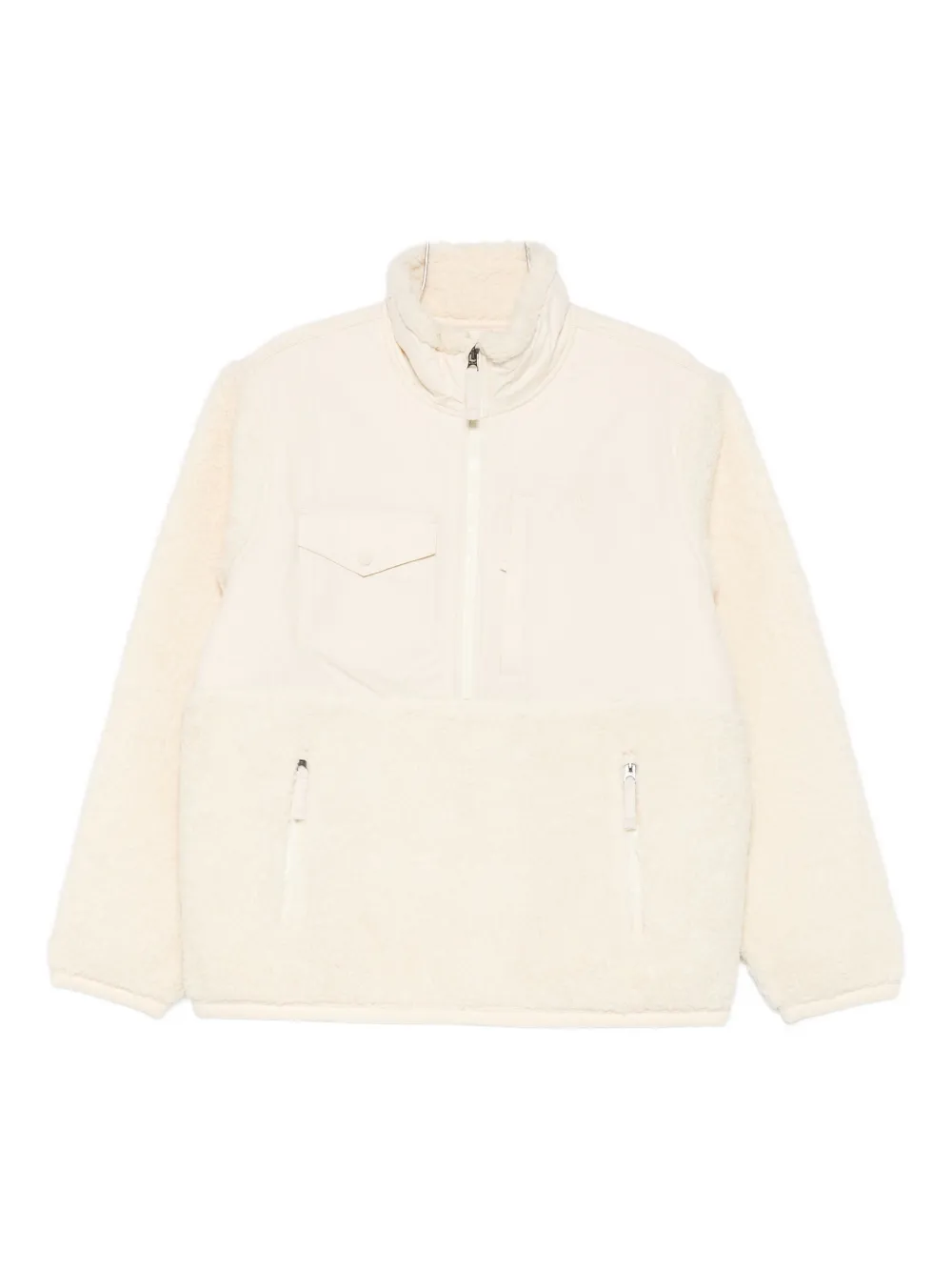 Polo Ralph Lauren Hybrid Half-zip Jacket In White