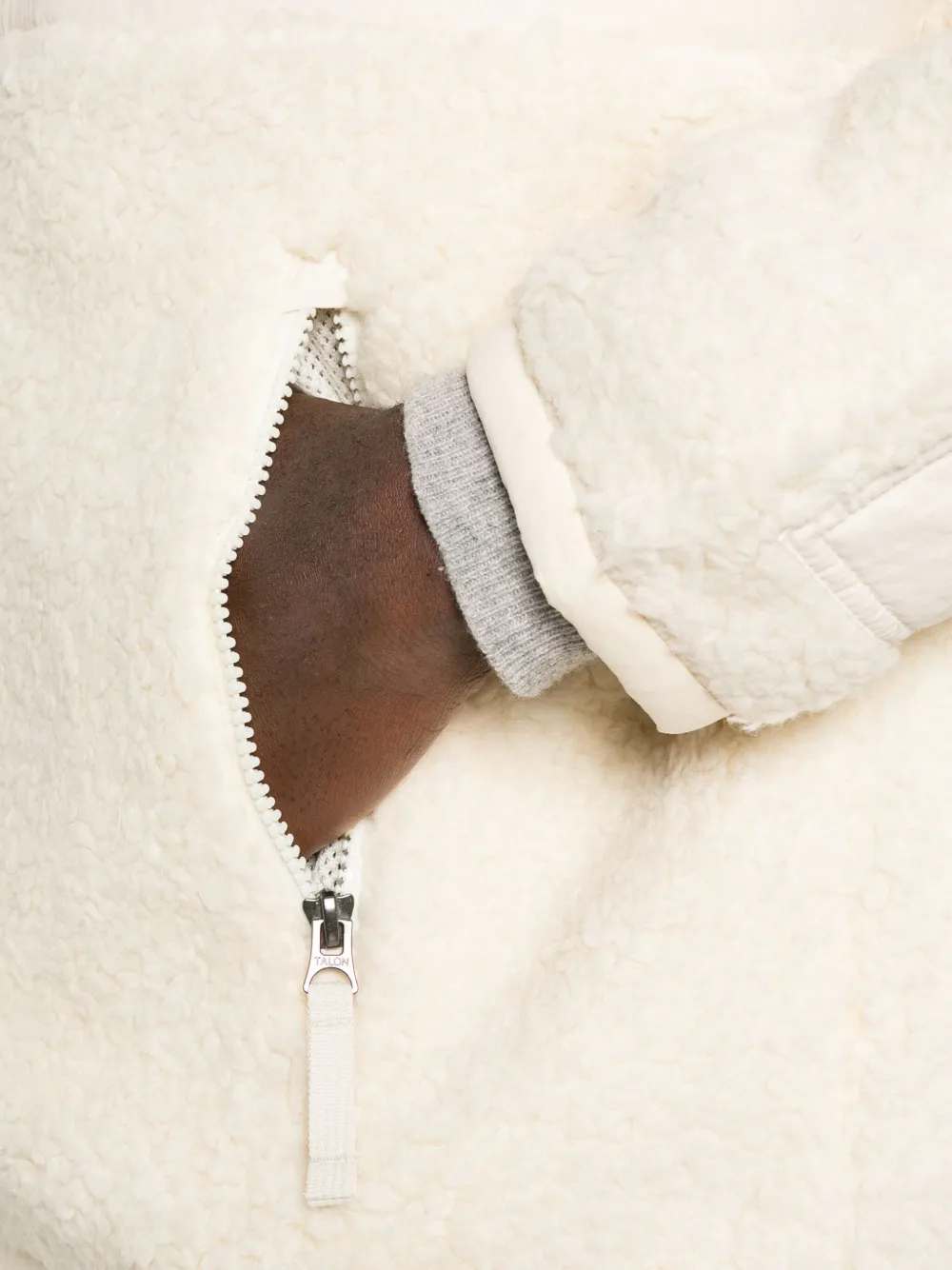 Polo Ralph Lauren Hybrid Half-zip Jacket In White