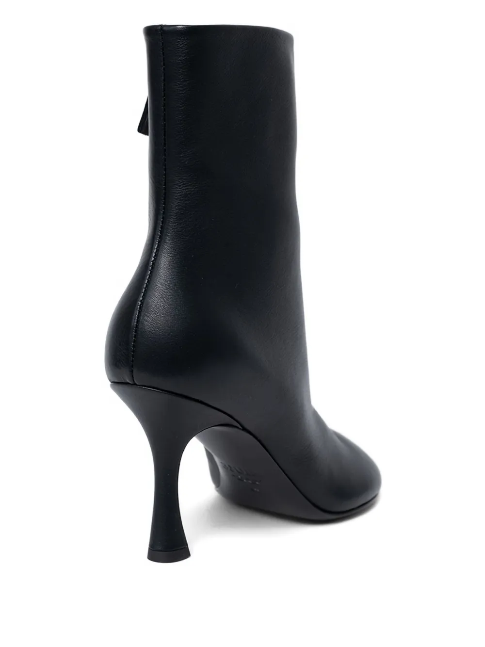  3juin 95mm Alessia Zip Heeled Boots - Black 