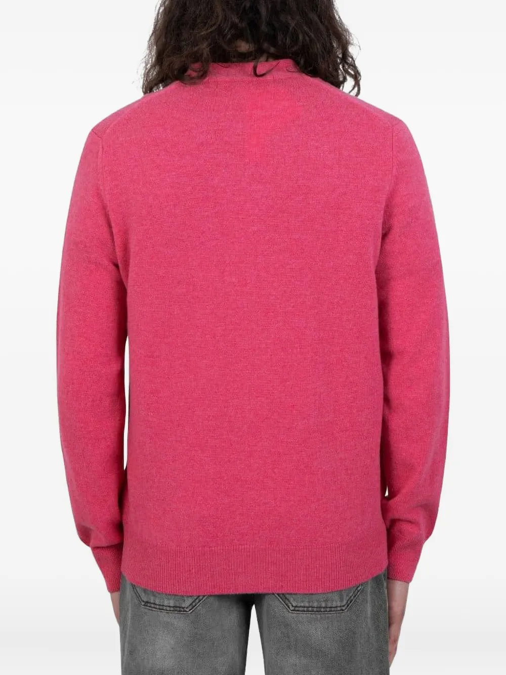 Comme des Garçons Homme Vest met dubbel logo Roze