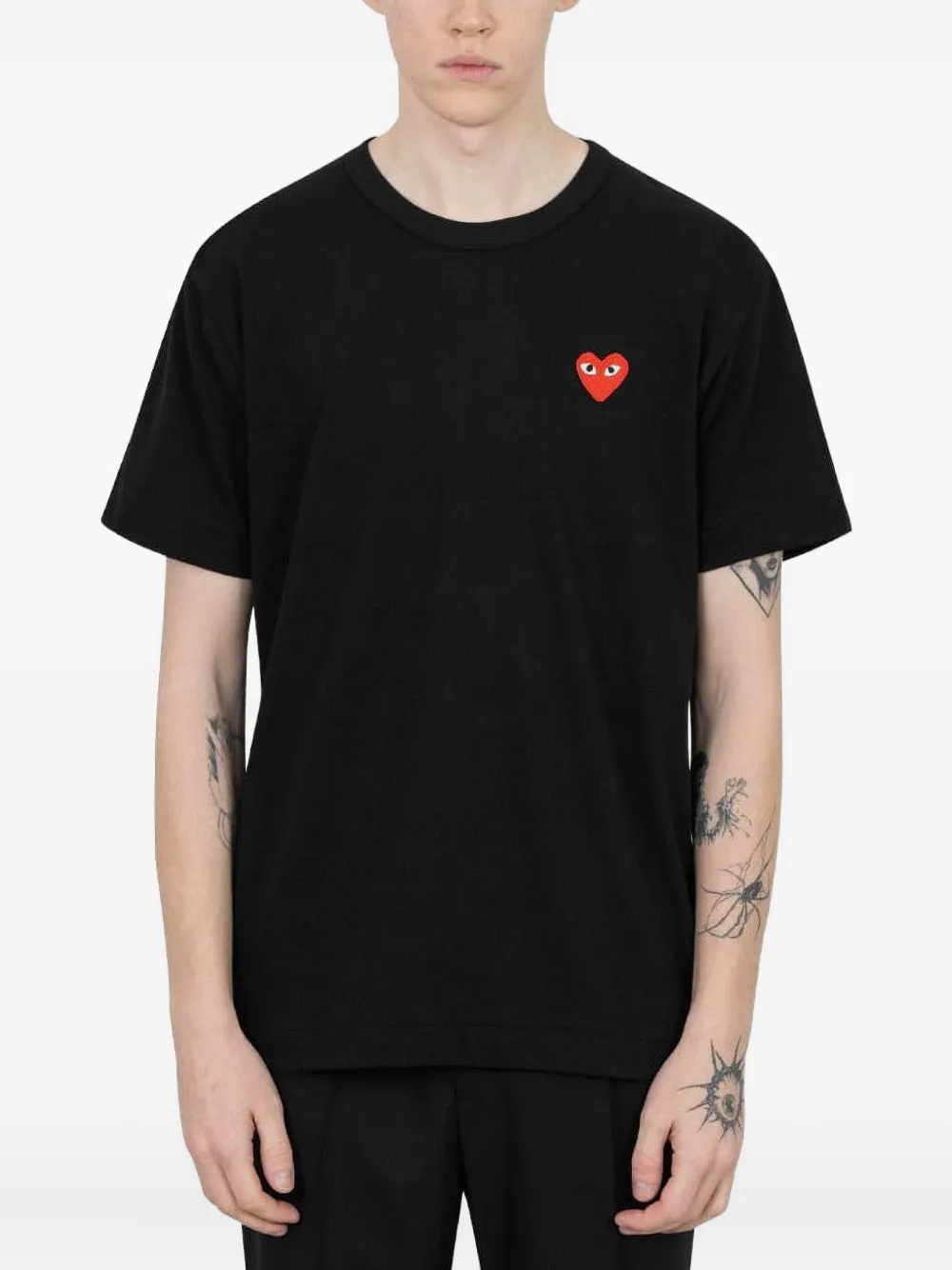Comme des Garçons Homme cotton T-shirt | Black | Image 1