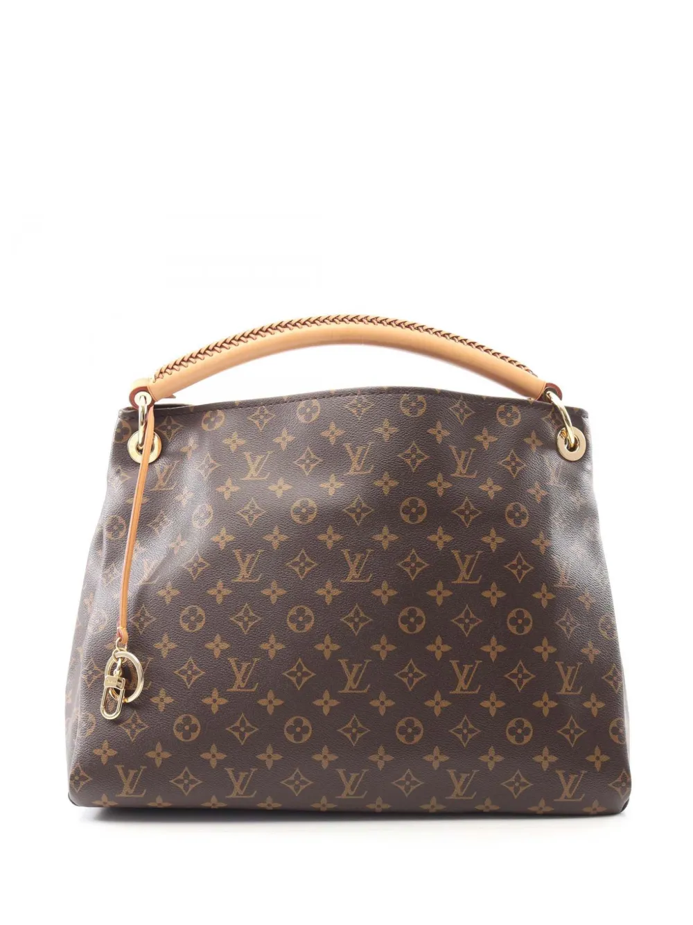 Pre-owned Louis Vuitton 2010 Monogram Artsy Mm Hobo Bag In Brown