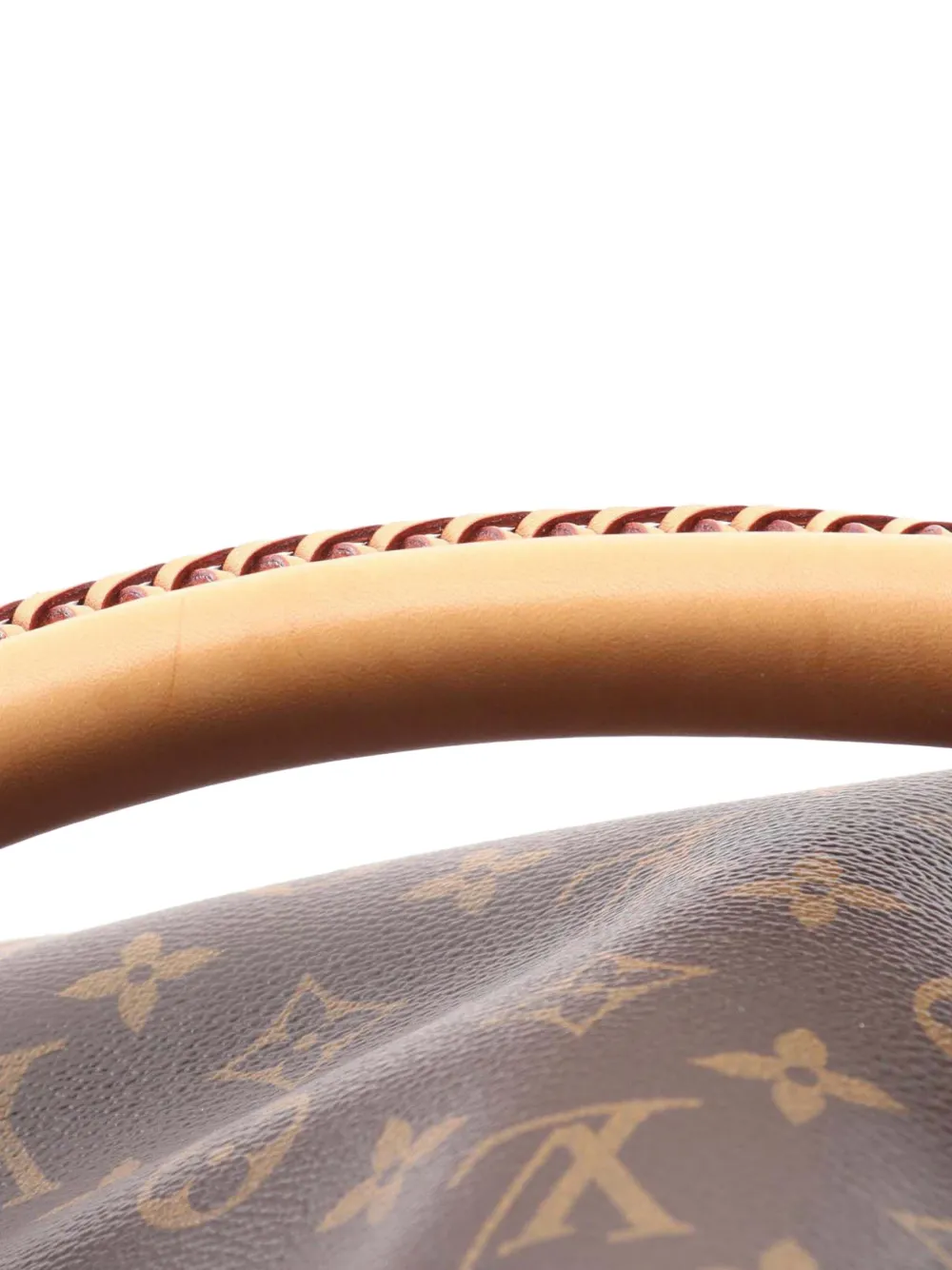 Pre-owned Louis Vuitton 2010 Monogram Artsy Mm Hobo Bag In Brown